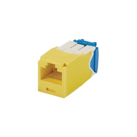 Panduit 1-PORT MOD JACK IDC 8W8P UTP, T568A/B TX6A CAT6A IP10, YELLOW ROHS CJ6X88TGYL